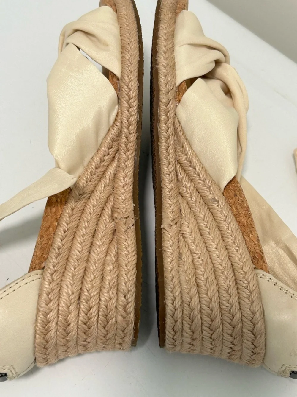 UGG Cream Espadrille Wedge Sandals